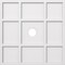 Ekena Millwork Rubik Architectural Grade PVC Contemporary Ceiling Medallion, 24"OD x 3"ID x 8 1/4"C x 1"P CMP24RK-03000 - alternate 1